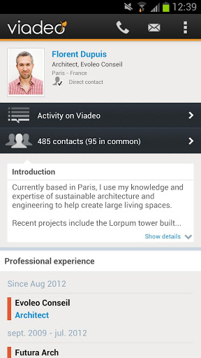 viadeo application android